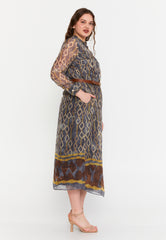 DD8006 Brown Square Midi