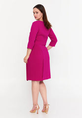 GG3031 Pink Pleated Official Dress