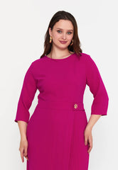 GG3031 Pink Pleated Official Dress