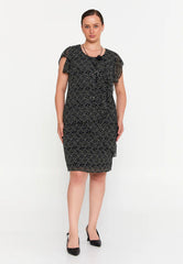 GG3042 BW Spotted Chiffon Mini