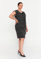 GG3042 BW Spotted Chiffon Mini