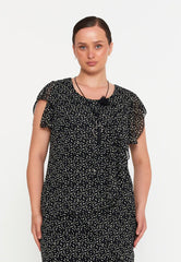 GG3042 BW Spotted Chiffon Mini