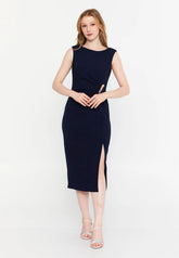 GG3009 Navy Gold Detail Official Dress