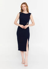 GG3009 Navy Gold Detail Official Dress
