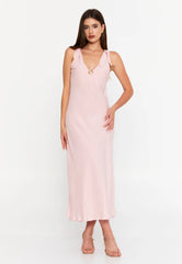 GG3001 Powder Pink Linen Midi