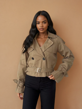 GG2019 Beige Mini Trench Coat