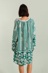 GG1065 Green Short Shirt Dress