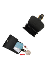 GG1099 Black & Gold Buckle Handbag