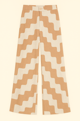 GG1061 Beige Print Trousers