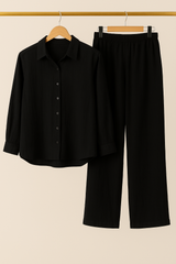 GG1051 Black Casual Trousers