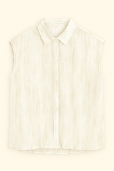 GG1080 Beige Sleeveless Top