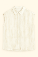 GG1080 Beige Sleeveless Top