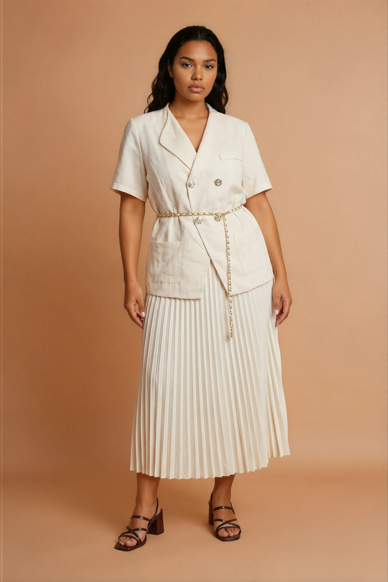 GG2155 White Blazer