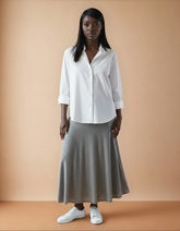 GG2026 Grey Maxi Skirt