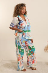 GG1069 Funky Print Trousers