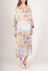 GG1022 Purple Paisley Maxi Dress