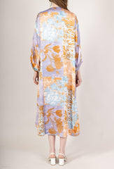 GG1022 Purple Paisley Maxi Dress