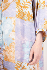 GG1022 Purple Paisley Maxi Dress