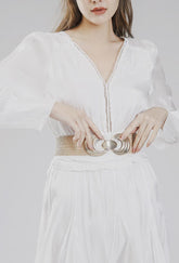 GG20025 Beige Circular Belt