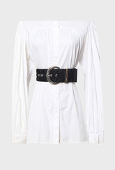 GG20027 Black Ruched Belt