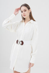 GG20028 White Circular Belt