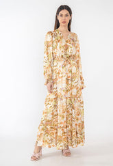 GG1029 Golden Flake Print Maxi