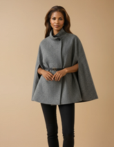 GG2034 Grey Cape Jacket