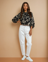 GG2033 Floral Print Top