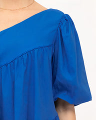 DD7067 Gracie Blue One Shoulder Mini