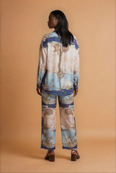 GG2170 Blue Print Resort Pants