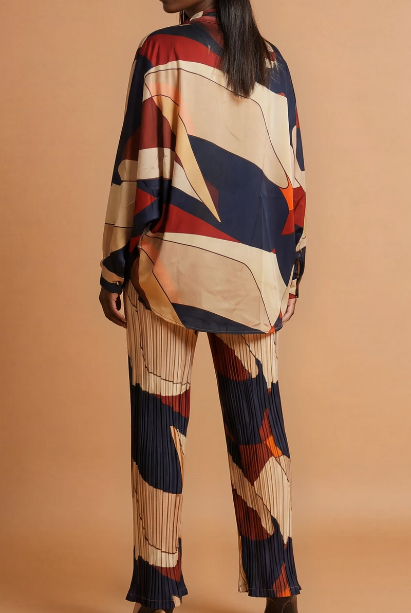 GGG4117 Multiblock Print Pants