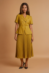 GGG4118 Mustard Short Sleeve Jacket