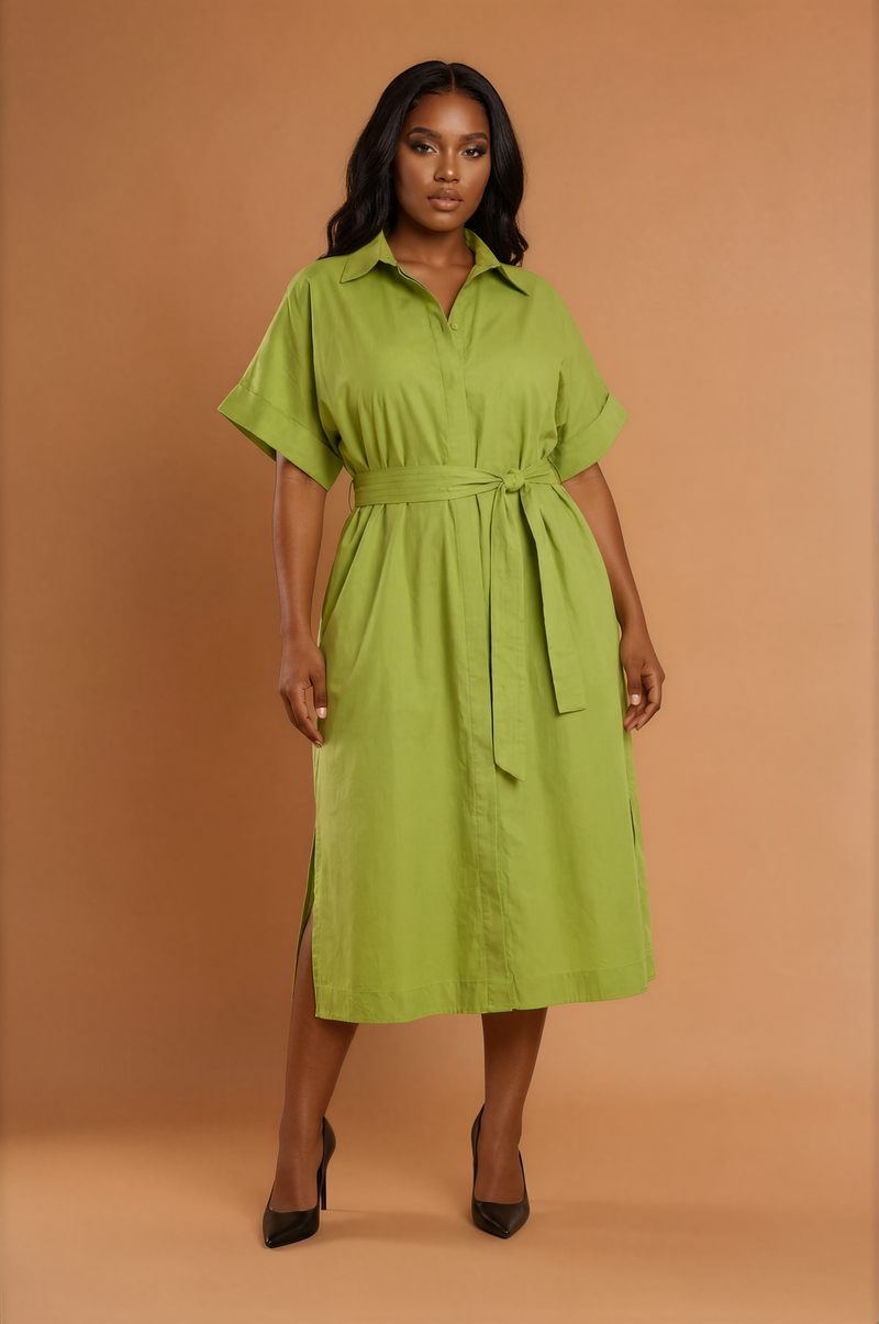 GGG5100 Green Midi Casual