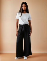 GG2036 Black High Waist Pants
