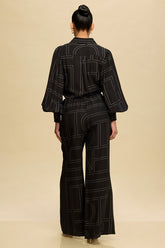 DD7015 B&W Linear Trouser