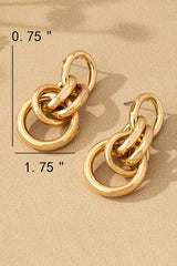 AC1011 intertwined hollow earrings - La Elegant