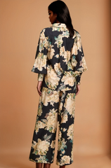 GG4061 Black Vintage Floral Trouser