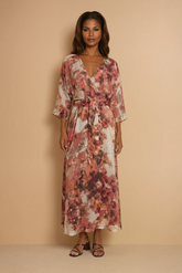 GG2078 Pink Print Dress