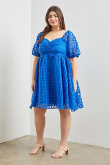 D9051 Blue Mesh Baby Doll - La Elegant
