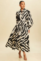 DD7013 Safari Midi Dress