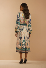 GG2072 Garden Floral Maxi Event Dress