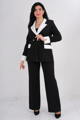 DD7038 B&W Official Black Blazer