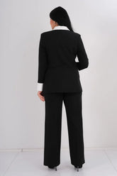 DD7039 B&W Official Black Pants