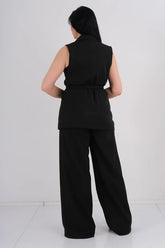 DD7027 Black Suit Pants