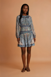 GG2160 Paisley Print Mini Dress