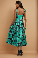 GG4116 Green & Black Print Maxi