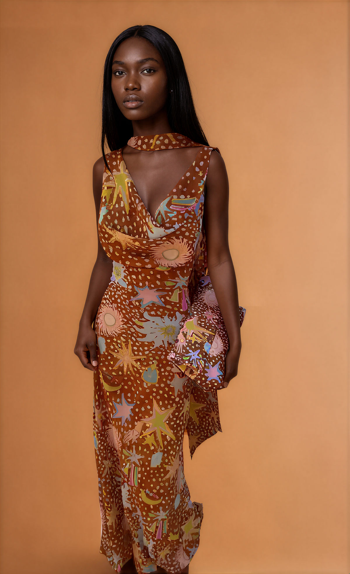 H2010 Summer Fun Print Maxi Dress
