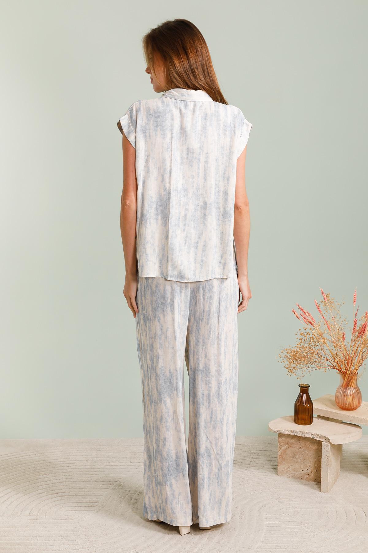 GG1082 Jean Blue Sleeveless Trouser