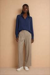 GG2064 Blue Satin Top