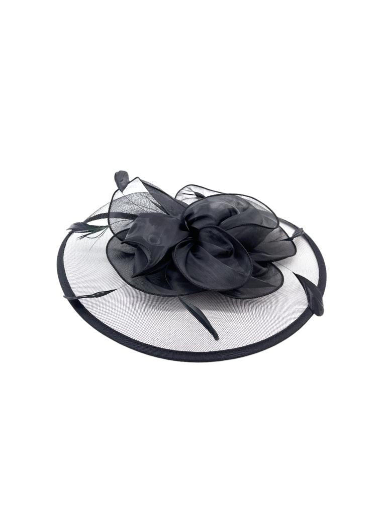 H3074 Black Hat Fascinators